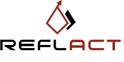 Logo REFLACT, brw, hoch, transparent, 400px