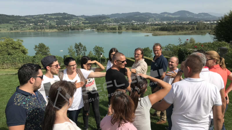 A Group of Leaders, Outdoor