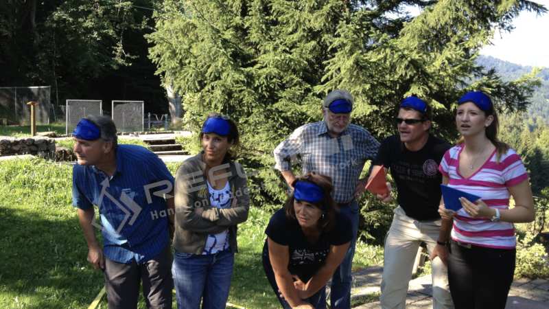 A Team in Action, Outdoor